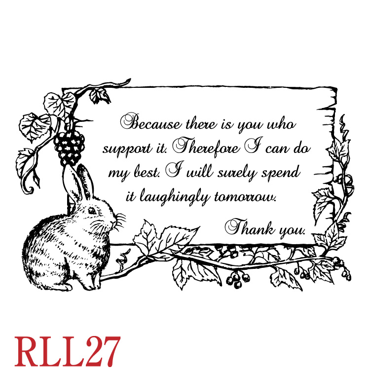 RLLサイズ イラストスタンプ アンティーク スタンプ手芸 手作り 一押し