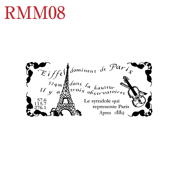 RMMサイズ イラストスタンプ アンティーク スタンプ手芸 手作り 一押し