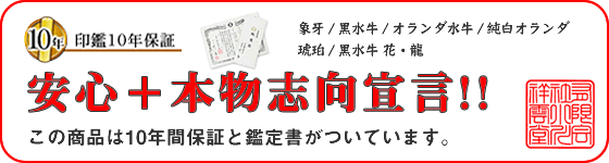 印鑑 銀行印 実印 黒水牛実印 認印 3本セット黒水牛 印鑑ケース付 現在