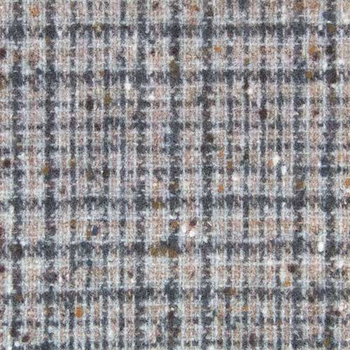 生地 ウール 21200-10 柄物 ウールネップ入りグレンチェックツイード