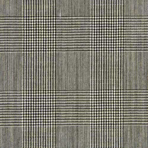 生地 ウール 48240 柄物 ウール白黒グレンチェックヘアライン千鳥