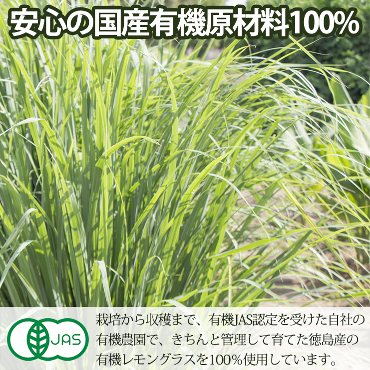 メイルオーダー小川生薬 徳島産有機レモングラスティー40g（1g×40袋