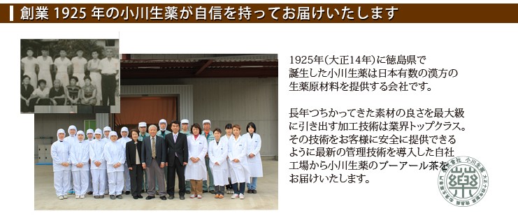 【 100年以上続く生薬会社の プーアル茶 】 5g×30袋 5個+1個プレゼント 小川生薬 爆買の画像