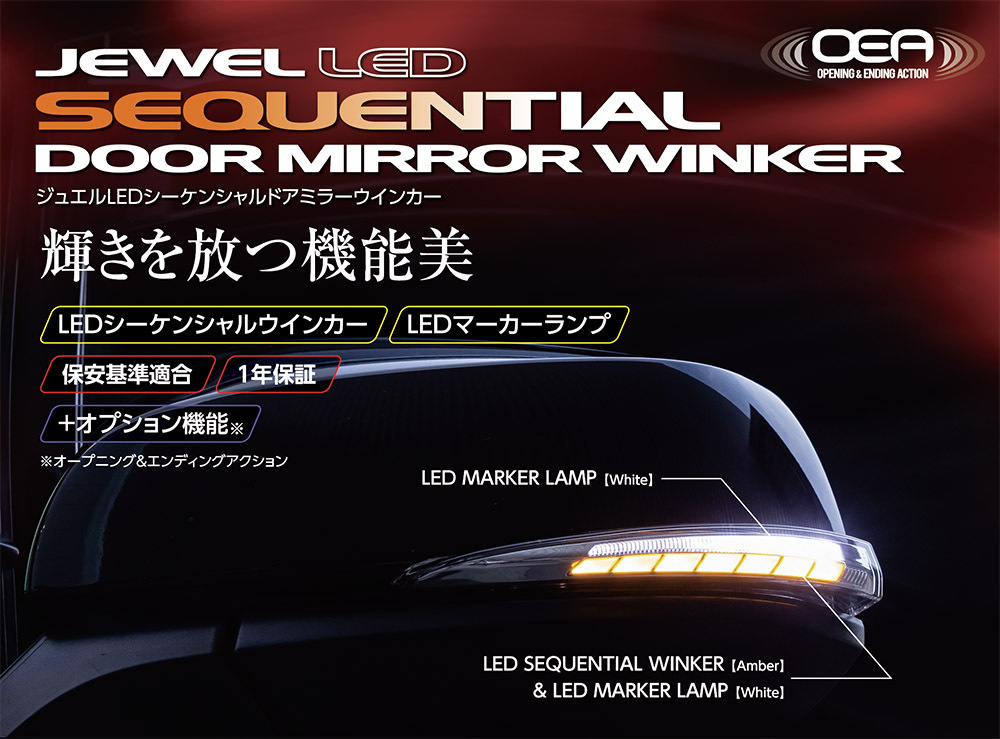 アルファード/ヴェルファイア/RAV4用 ドアミラーウインカー
