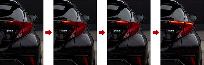 C-HR用 LEDテールランプREVO シーケンシャル 流れるウインカー