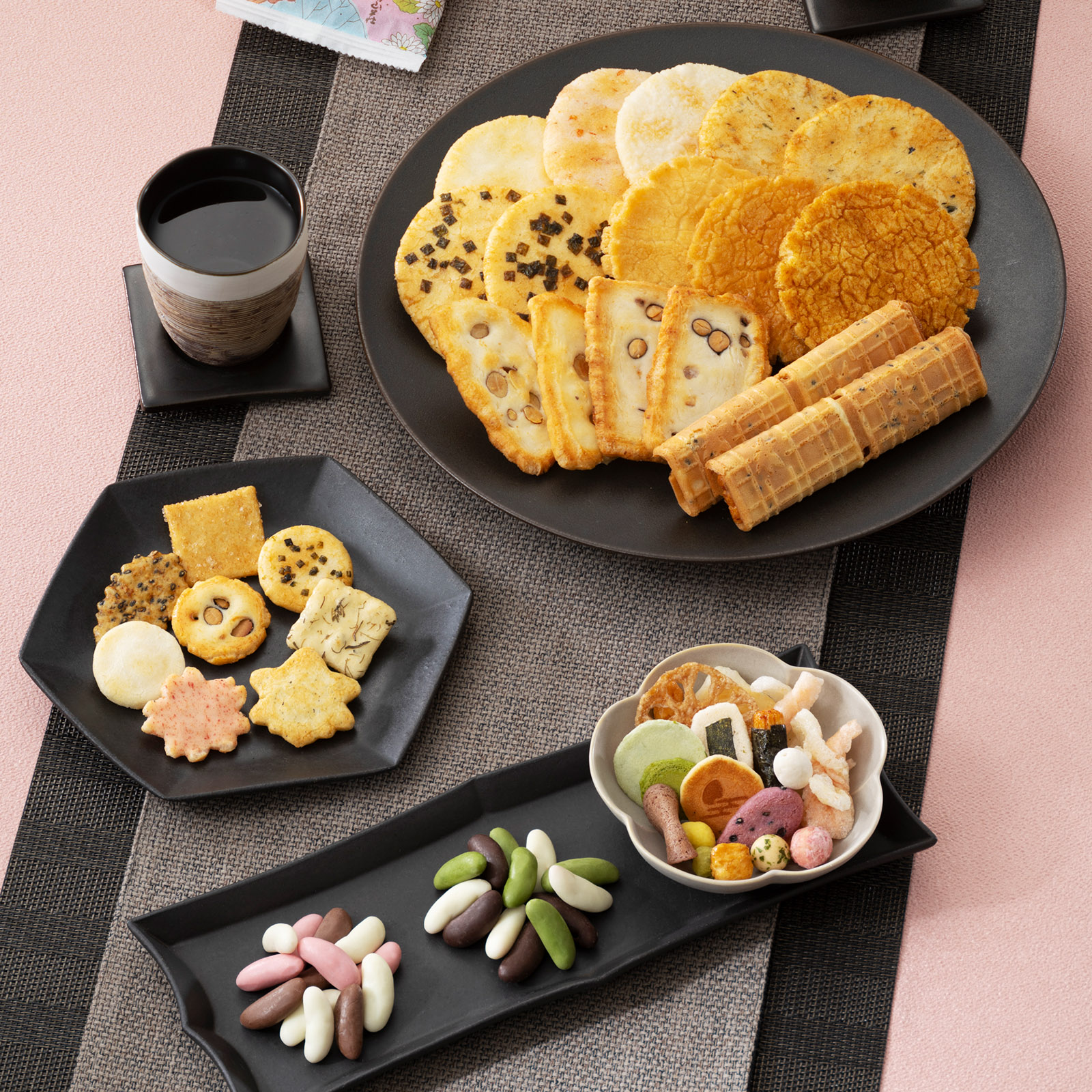 四季のあられ をぐら山春秋 大缶（8ヶ入×23袋）(係数21) お菓子 ギフト