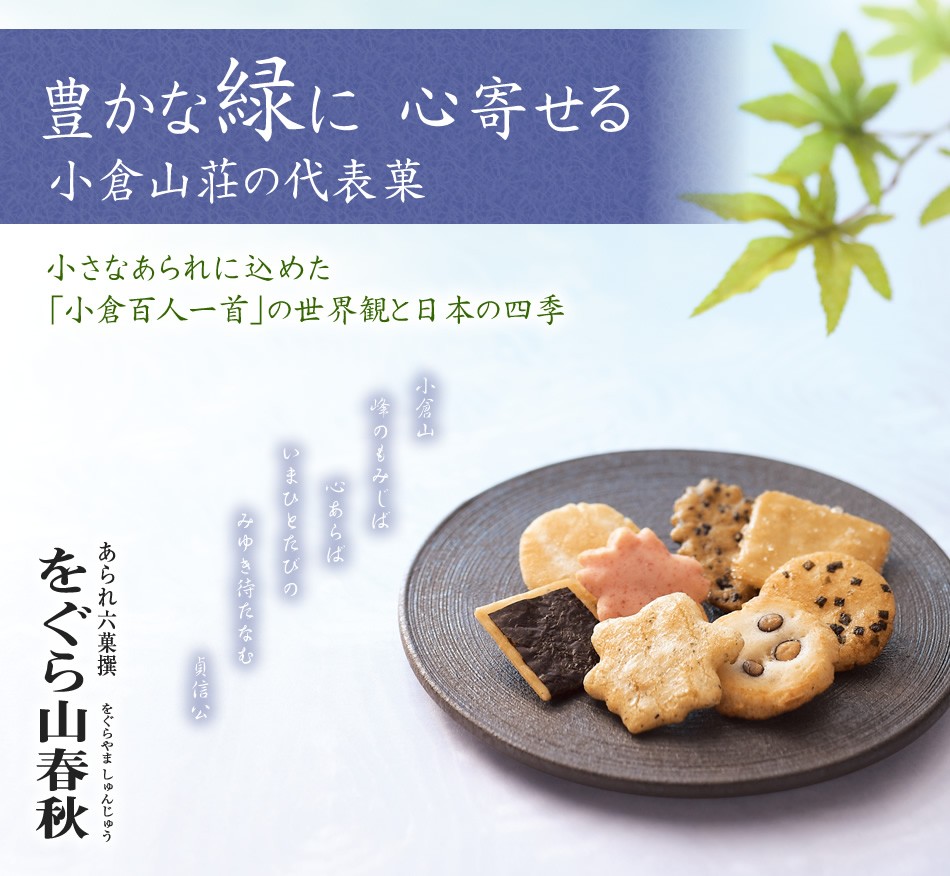 あられ六撰(8種類) をぐら山春秋