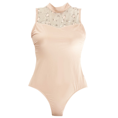 Sansha（サンシャ） バレエレオタード ジュニア用 大人用 花柄刺しゅう