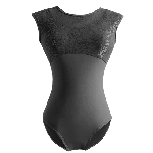 バレエレオタード ジュニアから大人用 花柄レースタンク パッド
