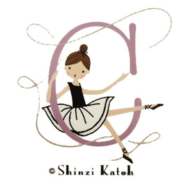 バレエ小物 Shinzi Katoh イニシャル携帯ミラー : OHANAダンスバレエ