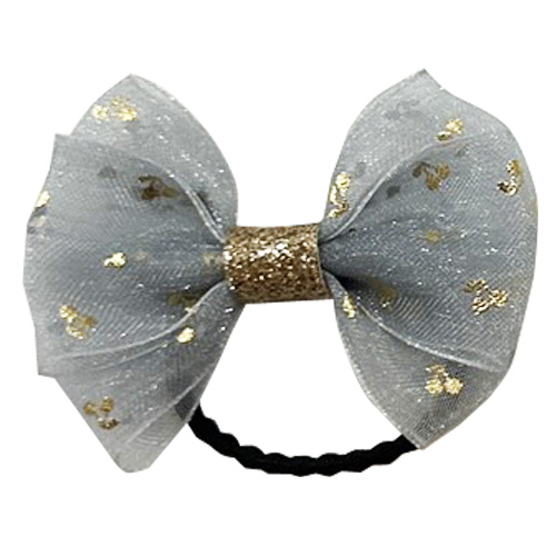 リボンヘアゴム ゴールド 5cm ヘアアクセサリー 1個 : OHANAダンス