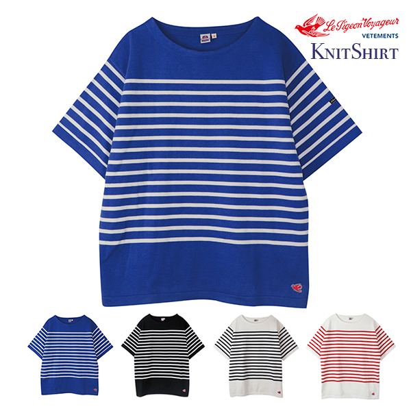 マリンボーダー Tシャツ 半袖 ボートネック メンズ レディース Le