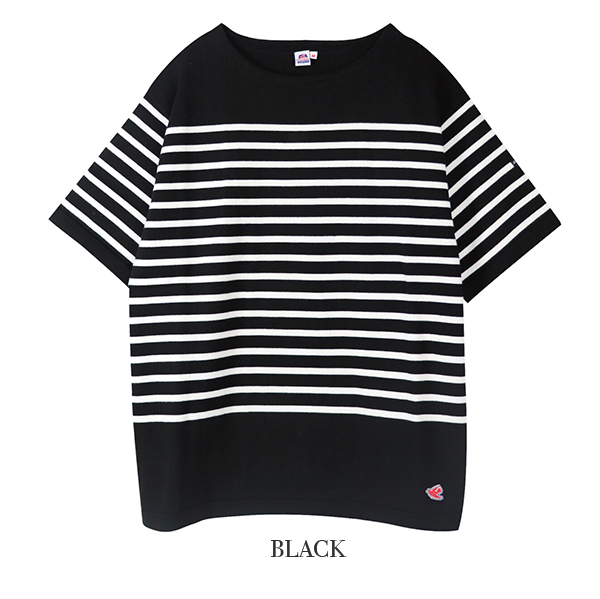 マリンボーダー Tシャツ 半袖 ボートネック メンズ レディース Le