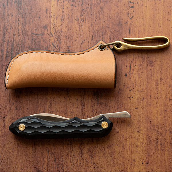 OPINEL - KUROGORIMAX デバイスワークス×FEDECA フェデカ　レザーケース付 ナイフレザーケース キャメル【Folding、折畳式料理ナイフ専用】