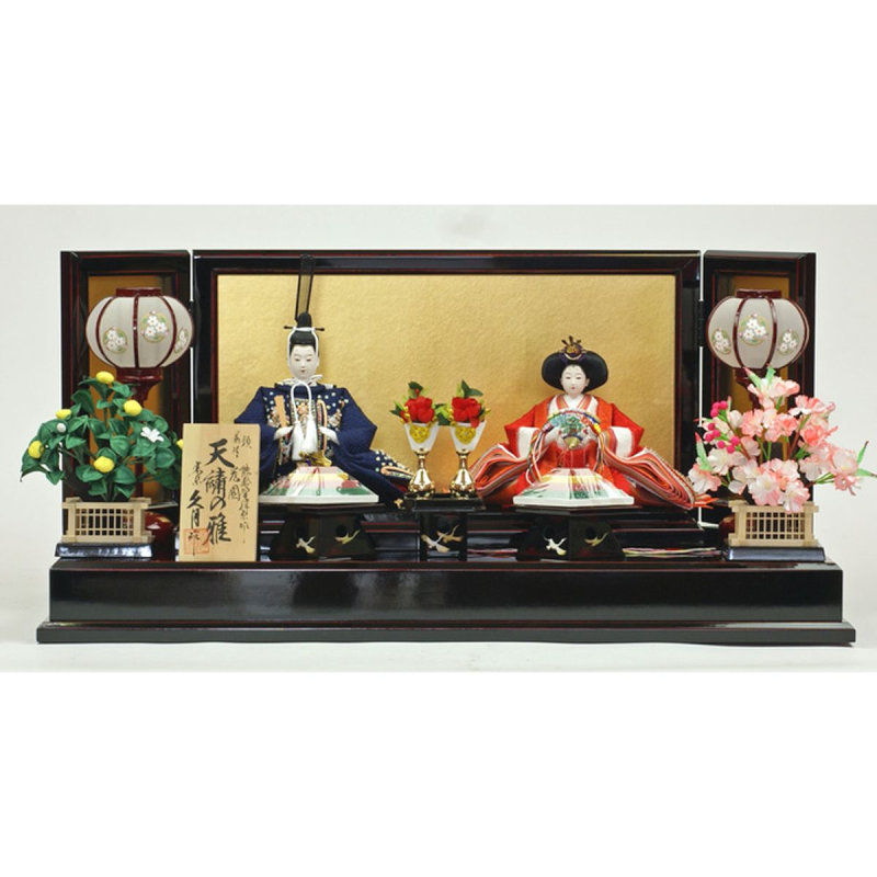 ふ*る様 502089※ひな人形⑦ 親王飾 久月 雅 92821/お雛様/人形店 雛人形 ひな人形 久月 お雛様 人形の久月 衣装着雛人形 親王飾り