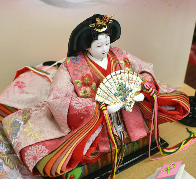 雛人形セット コンパクト　十二単雛　オルゴール付 楽天市場】雛人形 コンパクト ちりめん雛 わらべ雛 10人揃い