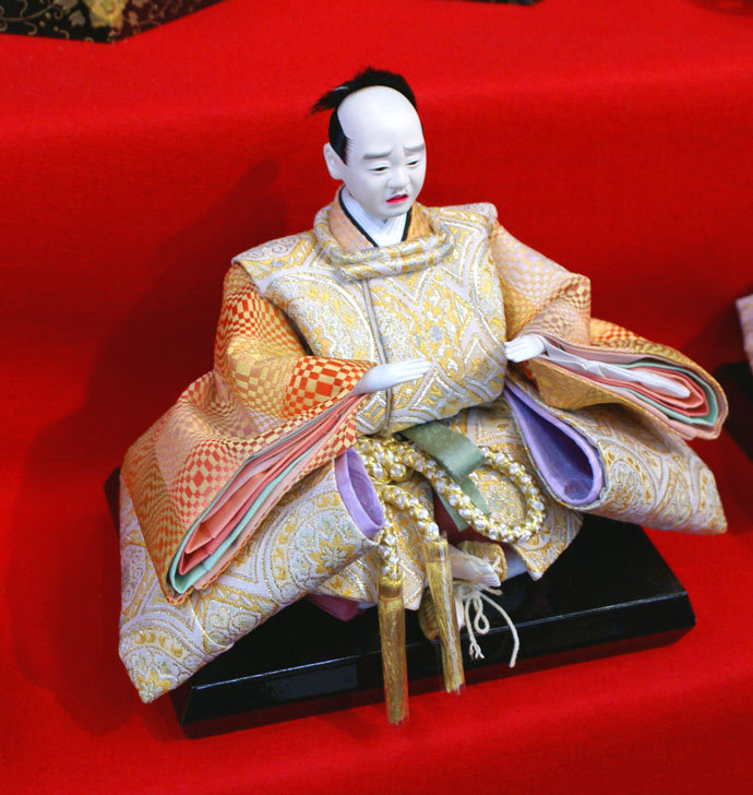 雛人形セット 伝統的な赤と金の装飾 ひな人形 雛人形 七段飾り 十五人飾り : 人形広場 雛人形・五月