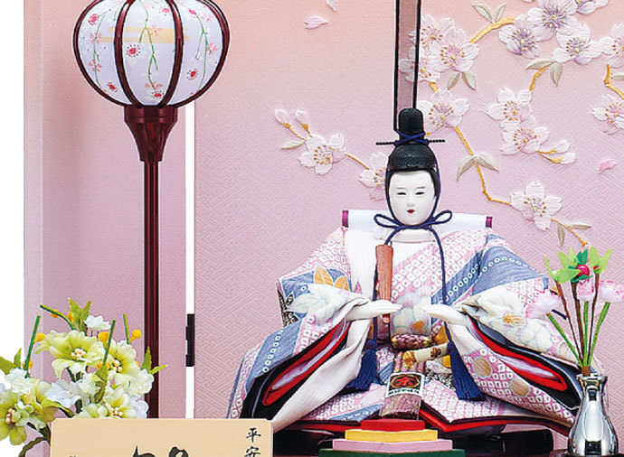 雛人形 ひな人形 天祥オリジナル コンパクト 親王飾り 収納飾り 十二単