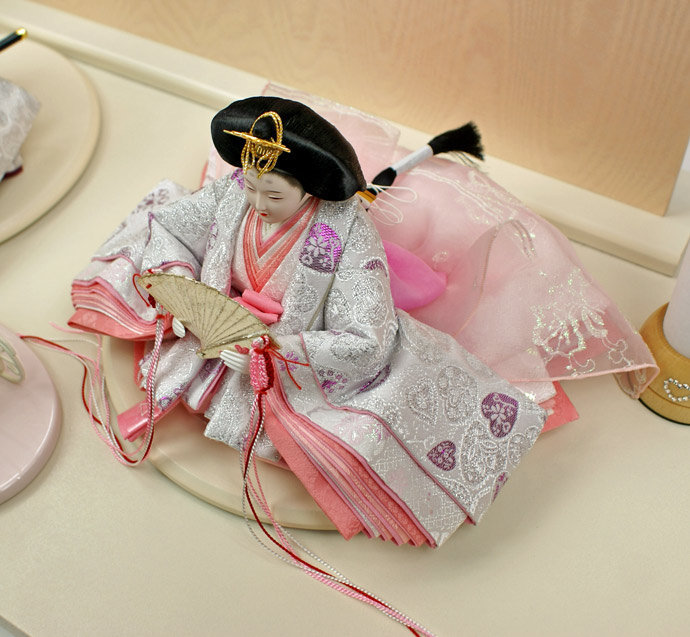 雛人形 ひな人形 親王飾り 限定 おしゃれ雛人形 衣装着十二単 （ハート