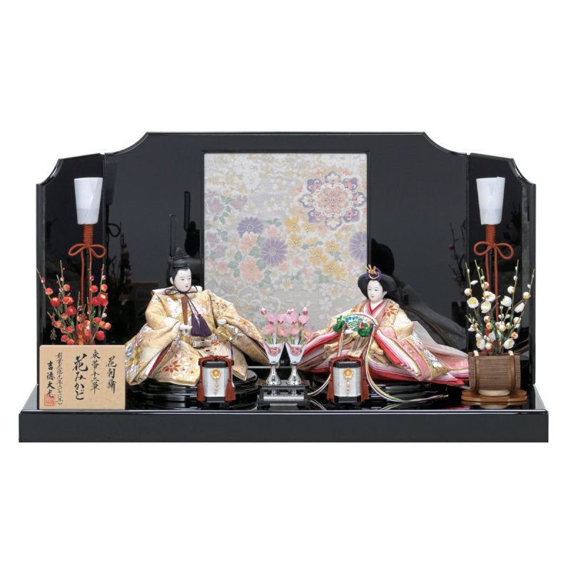 雛人形 ひな人形 親王飾り 2019年 新作 吉徳 小十番親王飾り 花みかど