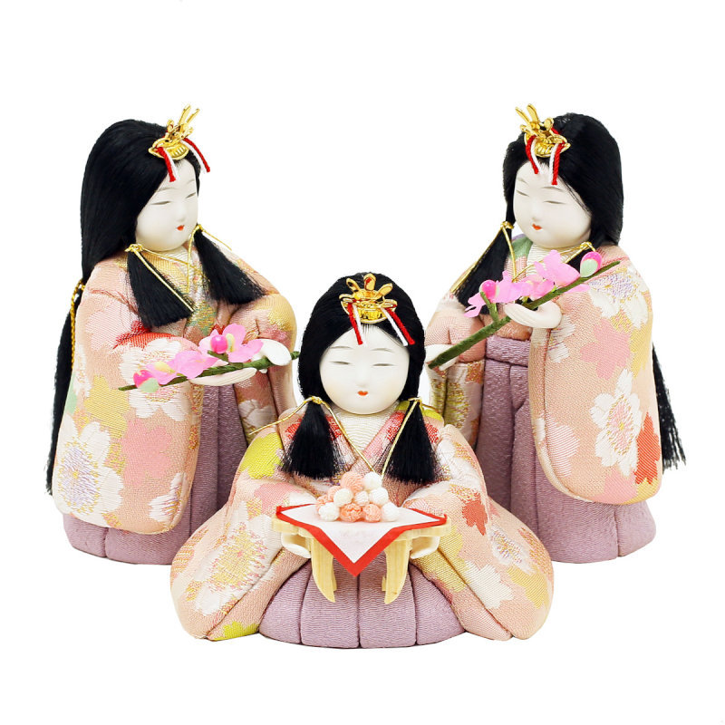 雛人形 収納飾り ひな人形 木目込み人形 木目込み 三段飾り 三段収納