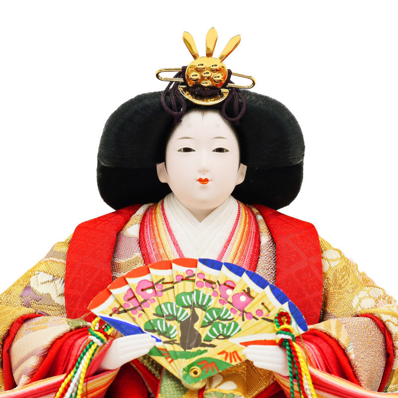 雛人形】久月作 束帯十二単衣姿「よろこび雛」 五人三段飾り(S