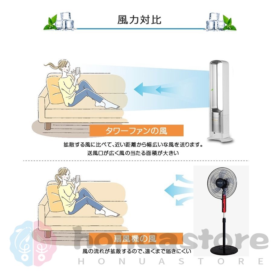 新品⭐️羽なし扇風機　冷暖兼用 DCモーター 100°首振り 9hタイマー 扇風機 dcモーター おしゃれ 羽なし 安い 冷風 リビング扇風機 入切