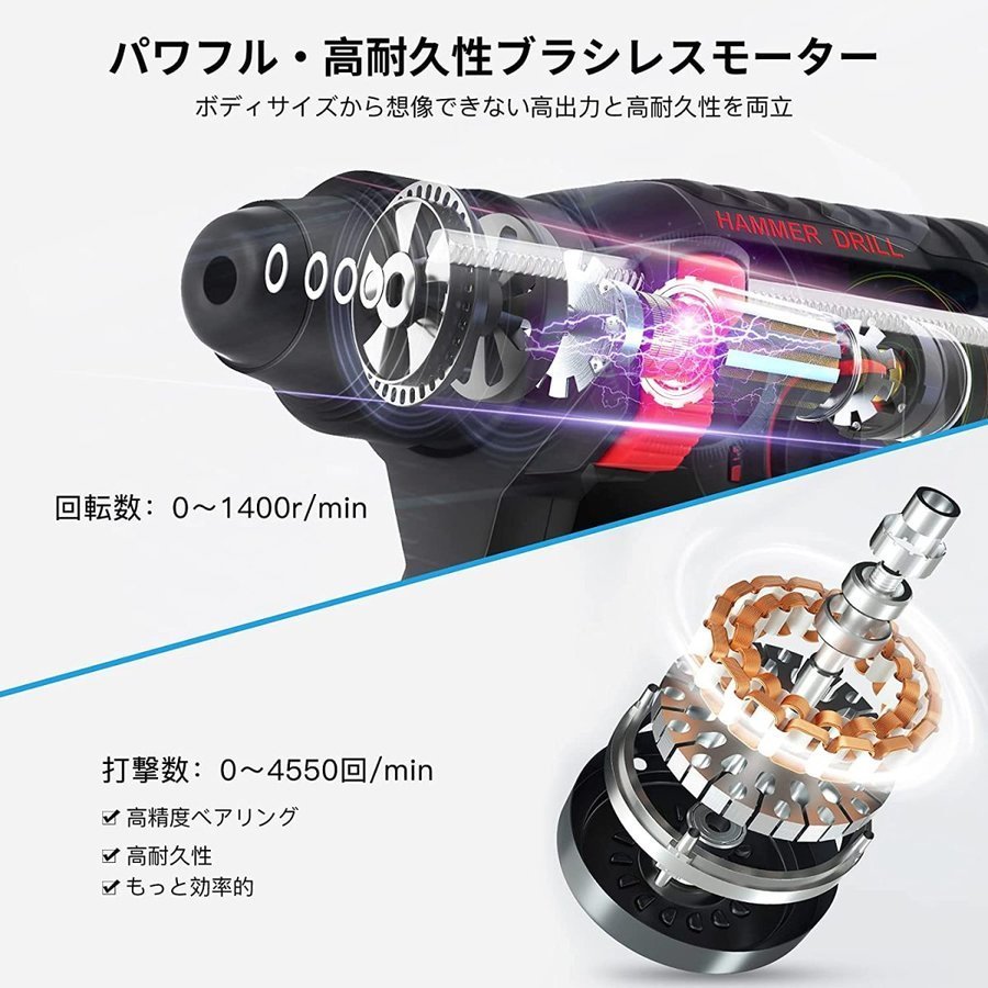 ハンマドリル 電動ハンマードリル 充電式ハンマードリル 穴あけ マキタ