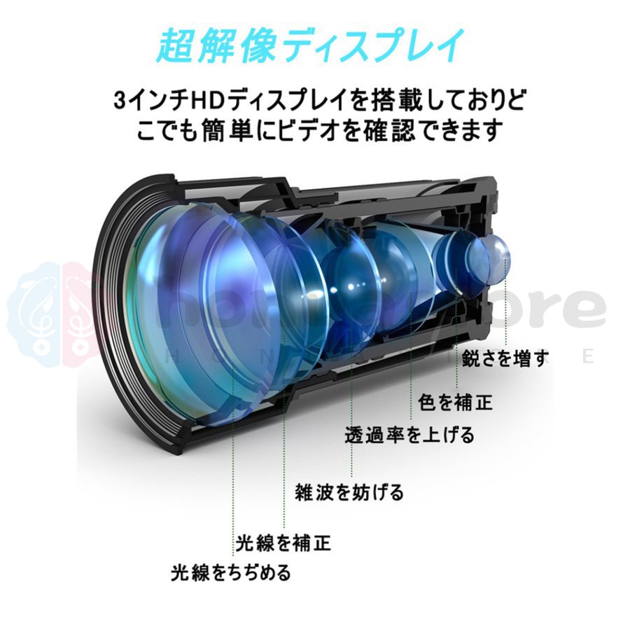 ドライブレコーダー バイク用 前後カメラ IP67 全体 防水 防塵 2インチ