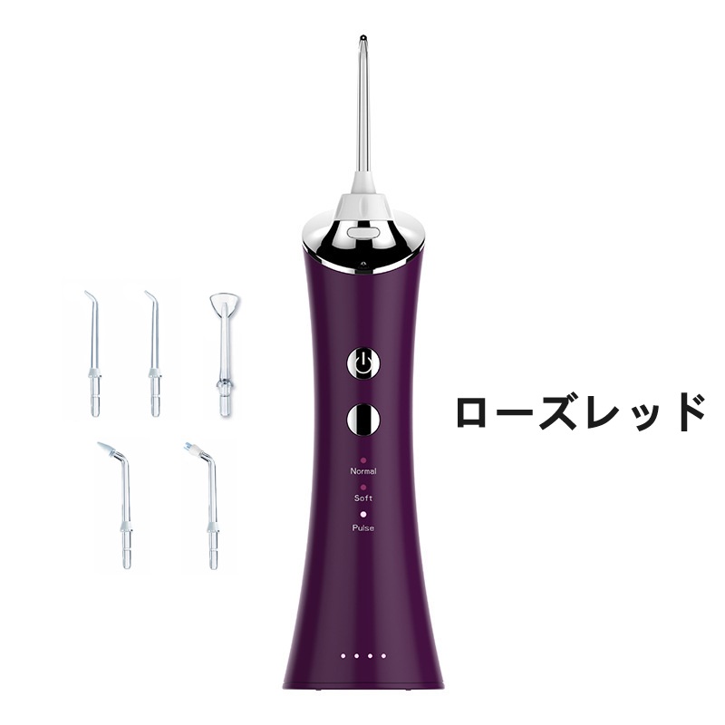 口腔洗浄器 口腔ケア ウォーターピック ジェットウォッシャー 歯ブラシ Ipx7防水 水流洗浄 強弱切り替え 舌磨き USB充電式 日本語取扱説明書付 歯垢洗浄 |  | 04