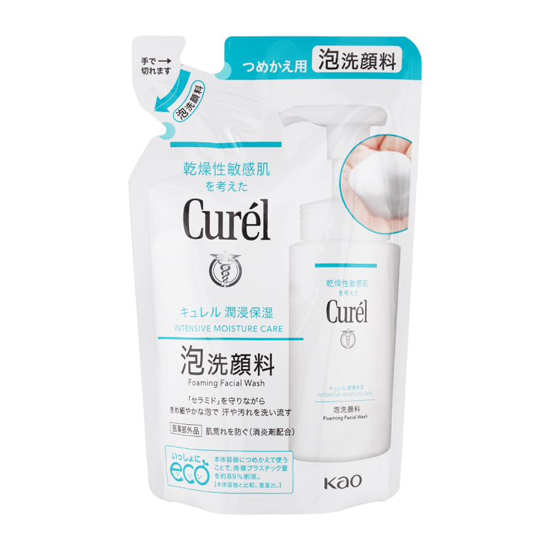 Curel curel キュレル 潤浸保湿 泡洗顔料 つめかえ用 130ml 詰め替え用