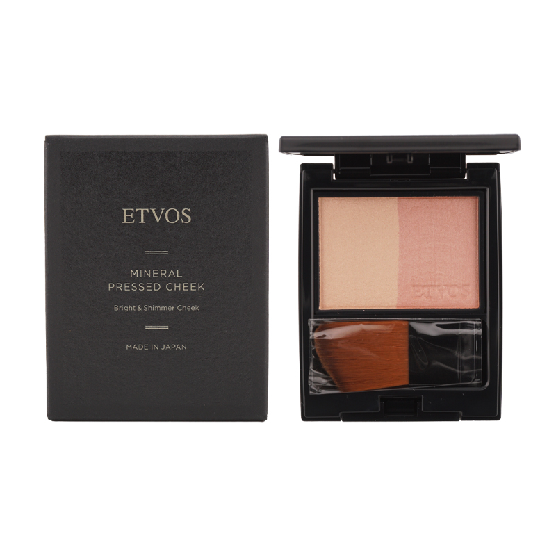 ETVOS（エトヴォス） ミネラルプレストチーク SPF20 PA++ 本体 ティー