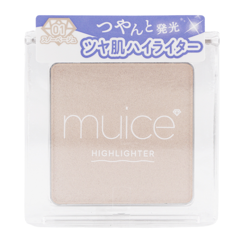 フェイスパウダー nenekichi muice（ミュアイス） うるみハイライター 01スノーベージュ 3.5g