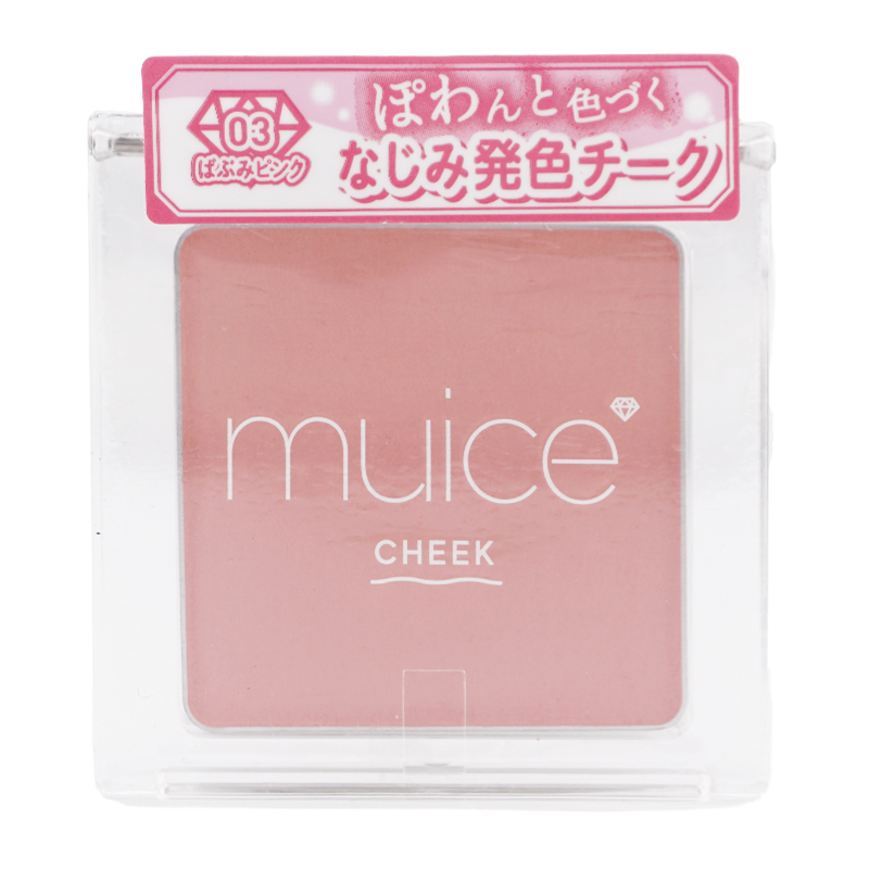 muice（ミュアイス） ぽわんチーク 03ばぶみピンク 3.6g パウダー
