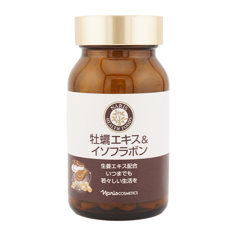 牡蠣エキス&amp;イソフラボン Amazon.co.jp: ナリス 牡蠣エキス＆イソフラボン 66.6g(370mg×180粒