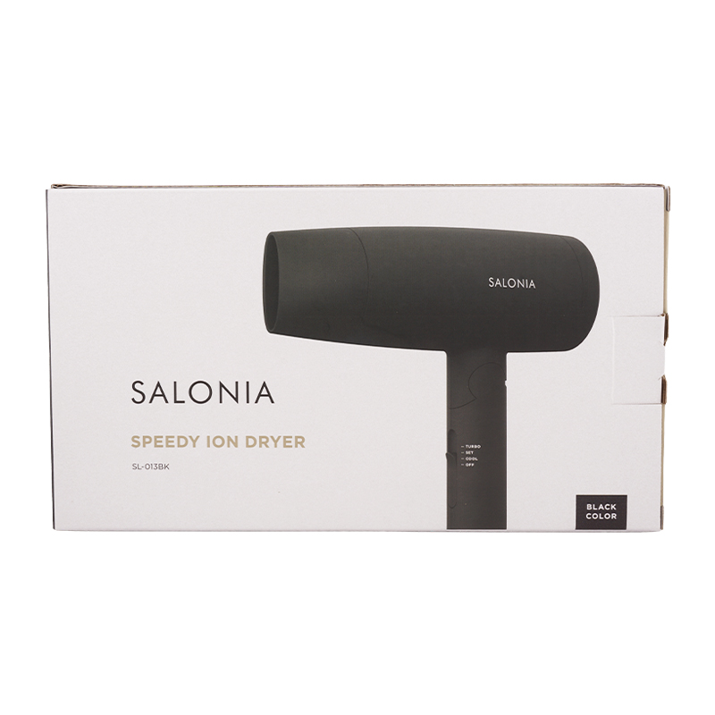 SALONIA（サロニア） スピーディーイオンドライヤー ブラック [ギフト