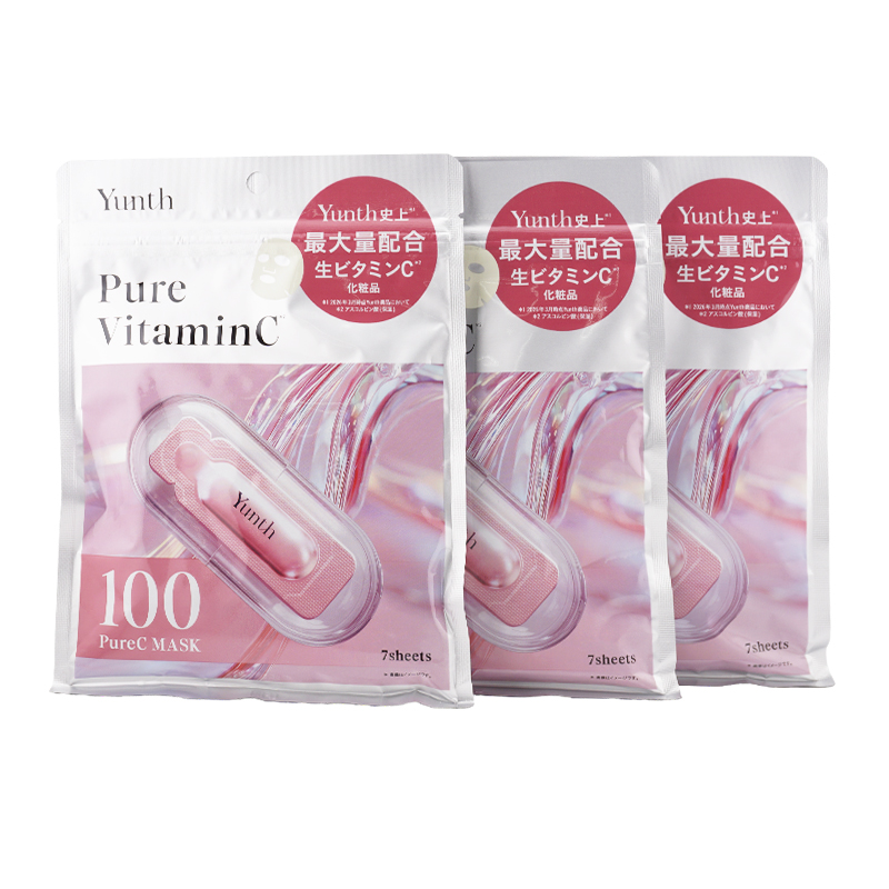 Yunth(ユンス) まとめ売り バラ売り可 Yunth（ユンス） [3個セット] ピュアC マスク 7枚入り[ギフト