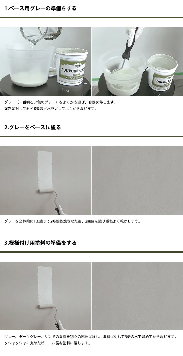 コンクリートエフェクトペイント セメントセット(サラサラセット