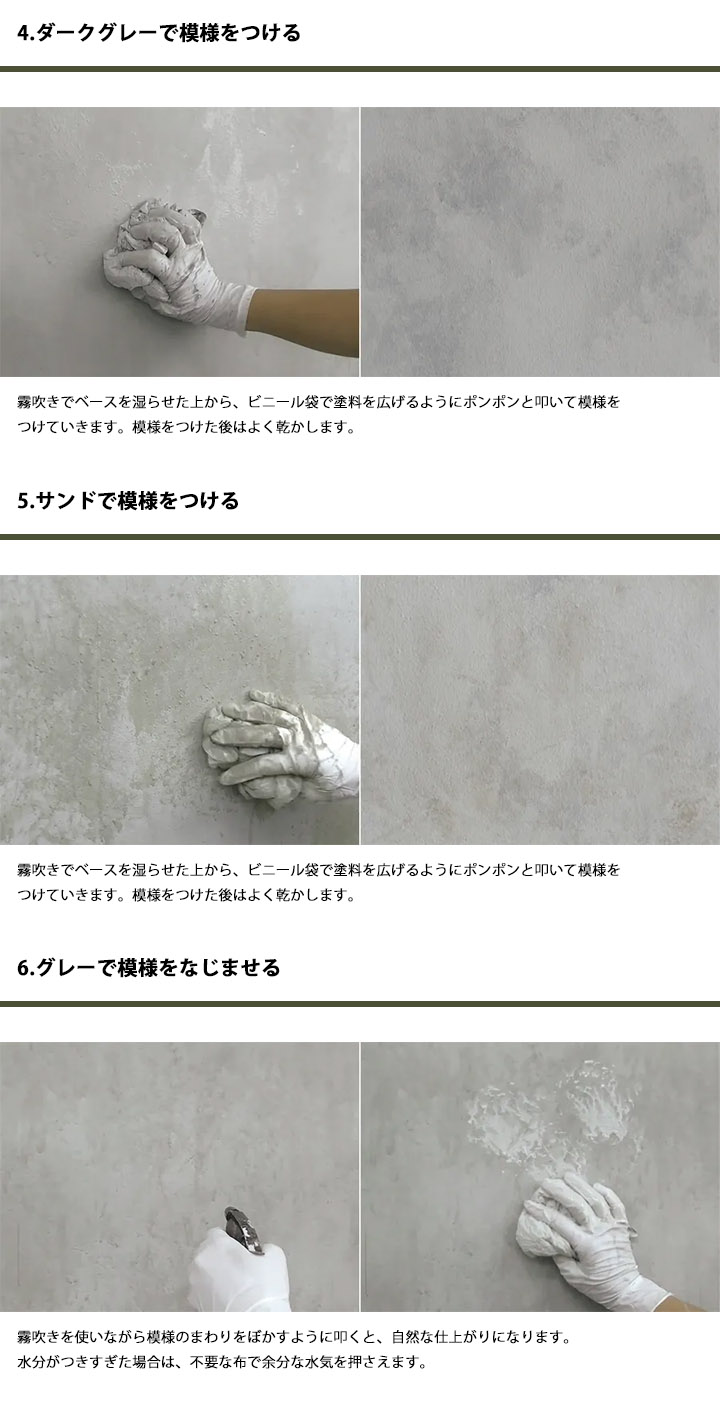 コンクリートエフェクトペイント セメントセット(サラサラセット