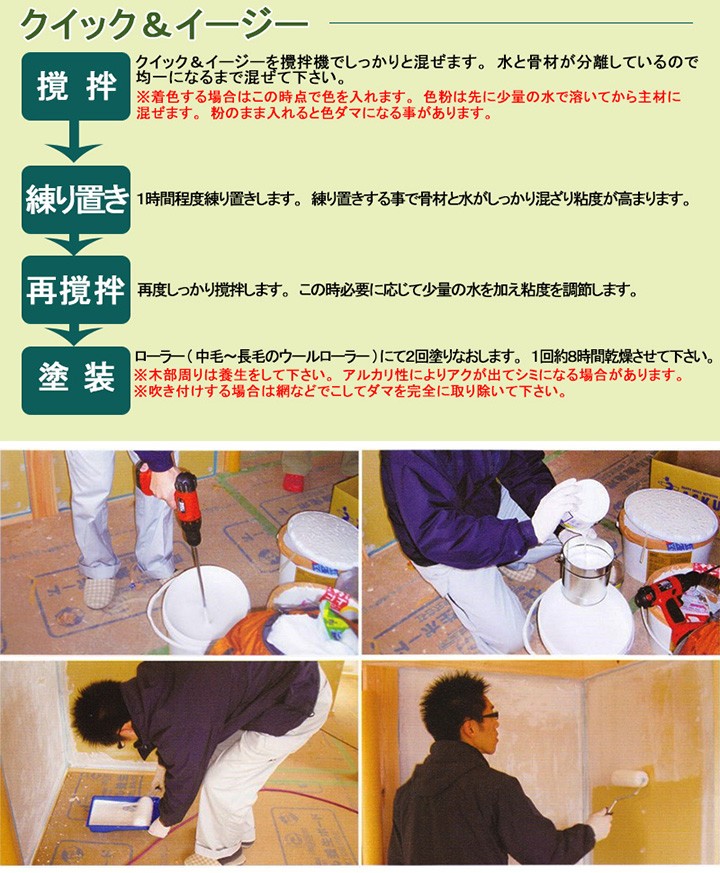 クイック＆イージー　テクスチャー　骨材なし　未使用　 ドイツ漆喰プラネットウォール クイック＆イージー テクスチャー(骨材