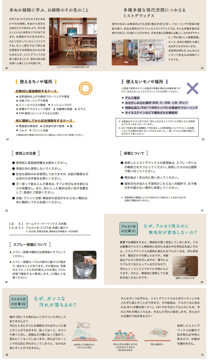 蜜ロウ ミストdeワックス