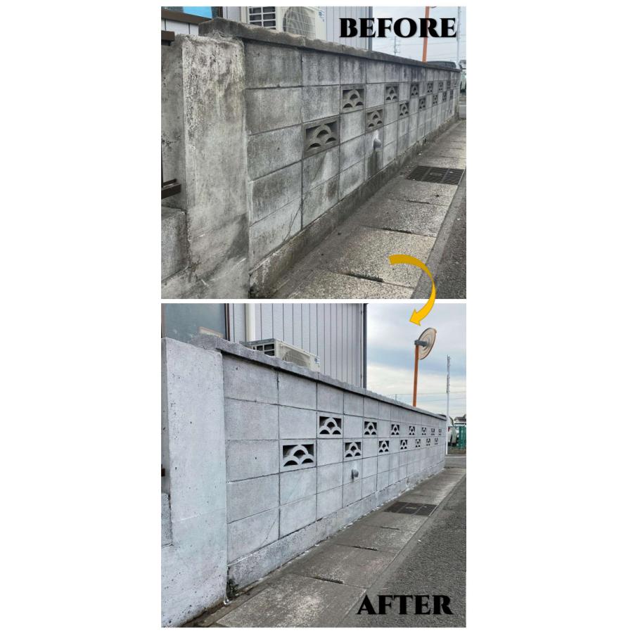 NURUCON(ヌルコン)　高濃度　白　15L(約22〜70平米/2回塗り)　タイハク コンクリート化粧 土間コンクリート ブロック塀 コンクリート用化粧剤 塗り替え｜ohhashi-paint｜12