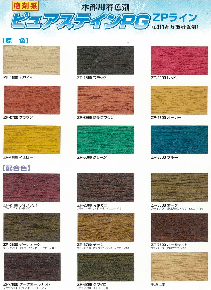 大橋塗料 Yahoo!店 - ピュアステインPG(顔料系万能着色剤)（木材着色剤