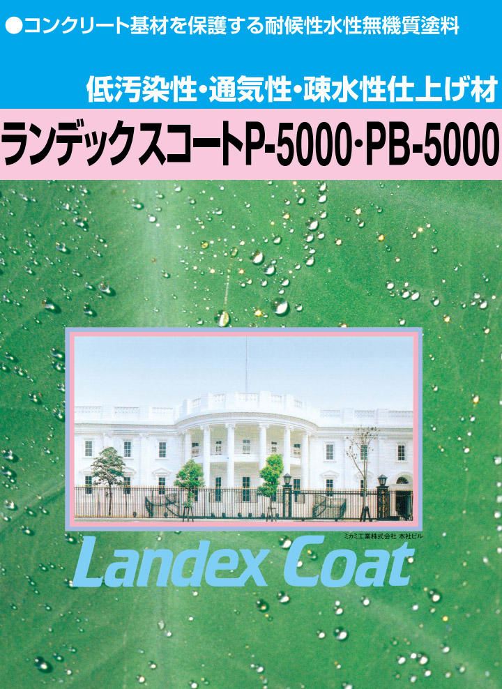 ランデックスコートP-5000 20kg　外装用 造膜浸透性 疎水性能 耐候性能 耐久塗膜 コンクリート 大日技研工業｜ohhashi-paint｜02