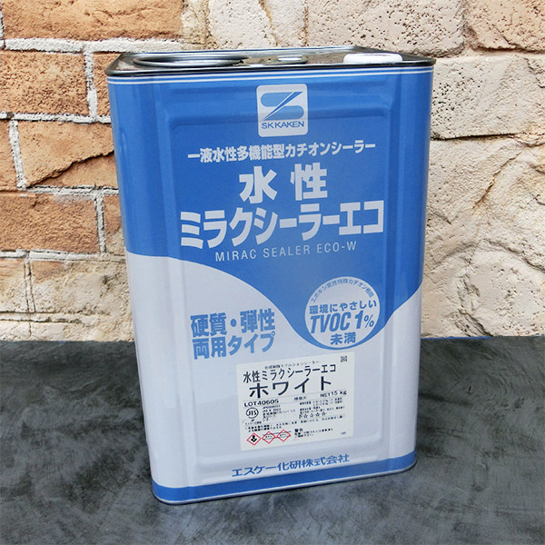 水性ミラクシーラーエコ 白 15kg エスケー化研 下塗材 シーラー水性 一液 JIS認証 防かび 防藻性 : sk-c-12 : 大橋塗料  Yahoo!店 - 通販 - Yahoo!ショッピング