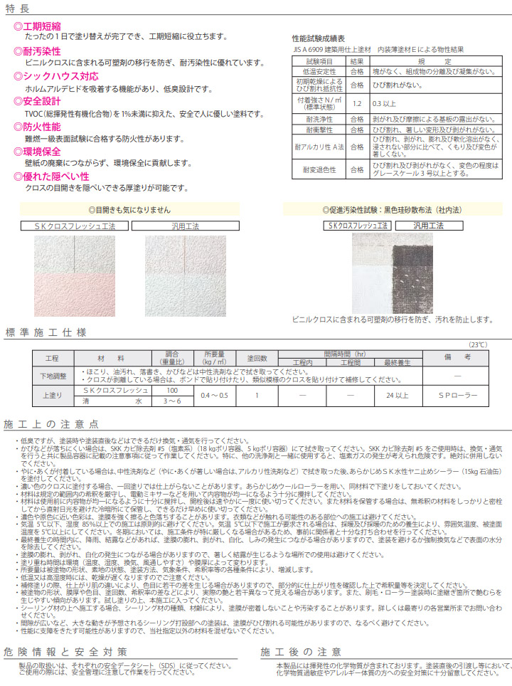 SKクロスフレッシュ 日本塗料工業会 極濃彩X 艶消 20kg エスケー化研