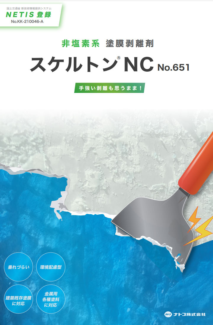 スケルトンNC No.651 1kg 塗膜剥離剤 水系環境対応型 はく離 ナトコ