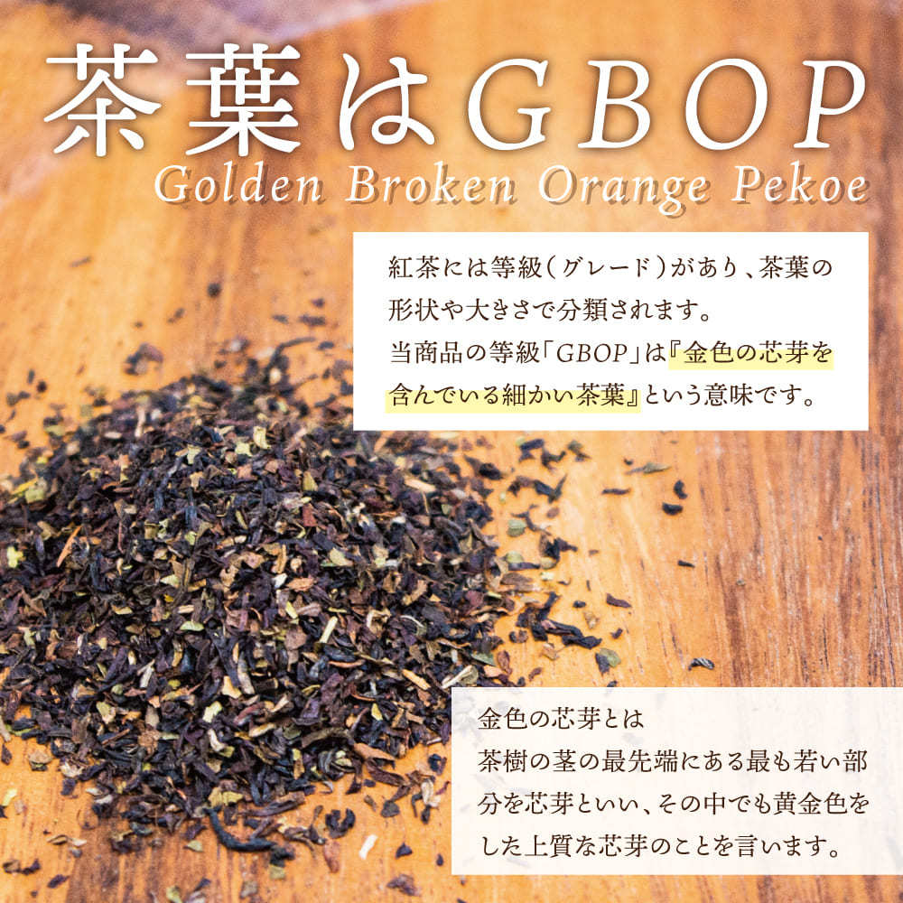 茶葉はGBOP