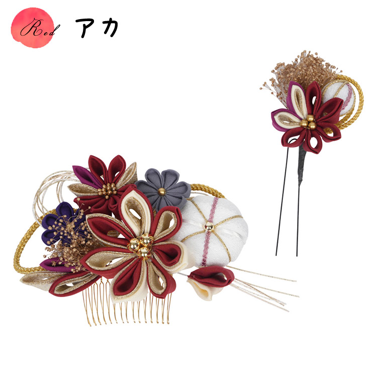 髪飾り かみかざり 日本製 花 コーム Uピン シャルマン ヘア