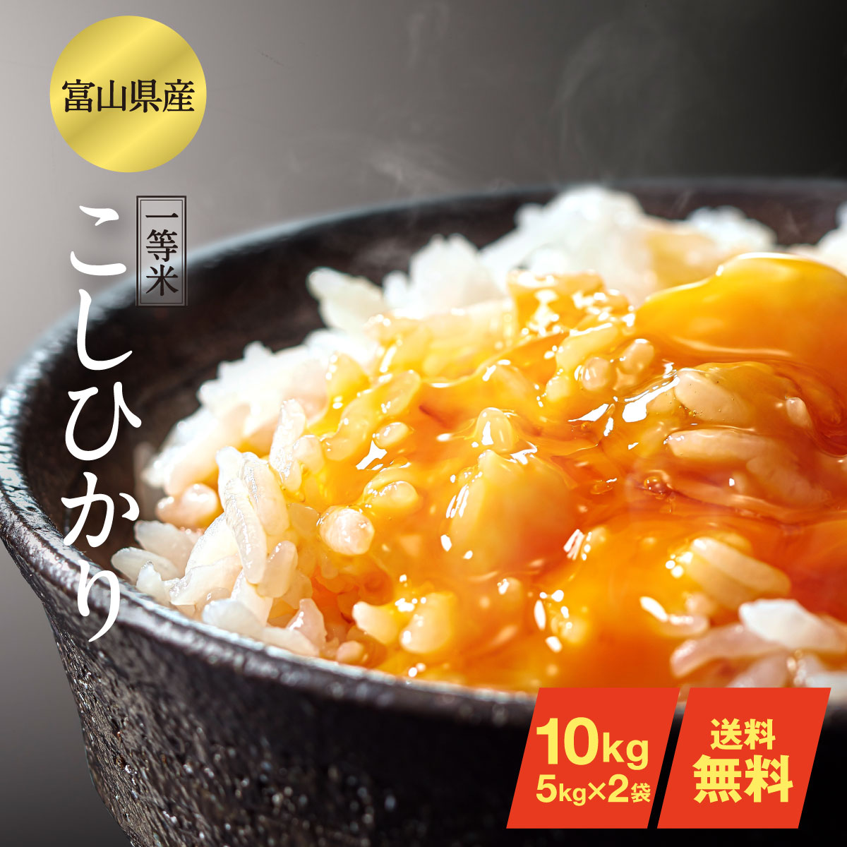 無洗米 10kg コシヒカリ 富山県産 令和5年産 こしひかり 送料無料 玄米